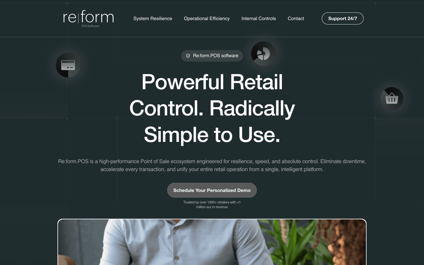 Re:form POS homepage